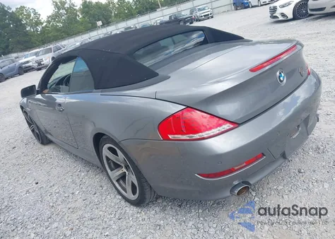 2008 BMW 650I из США, поврежденный, VIN WBAEB53548CX62579